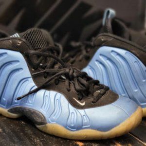 2015 Little Foamposite Blue Penny Shoes 644791-402 GS Kid 6.5 Women 8